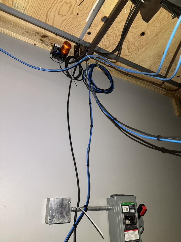 Under-bleacher infrastructure detail at Burlingame High School