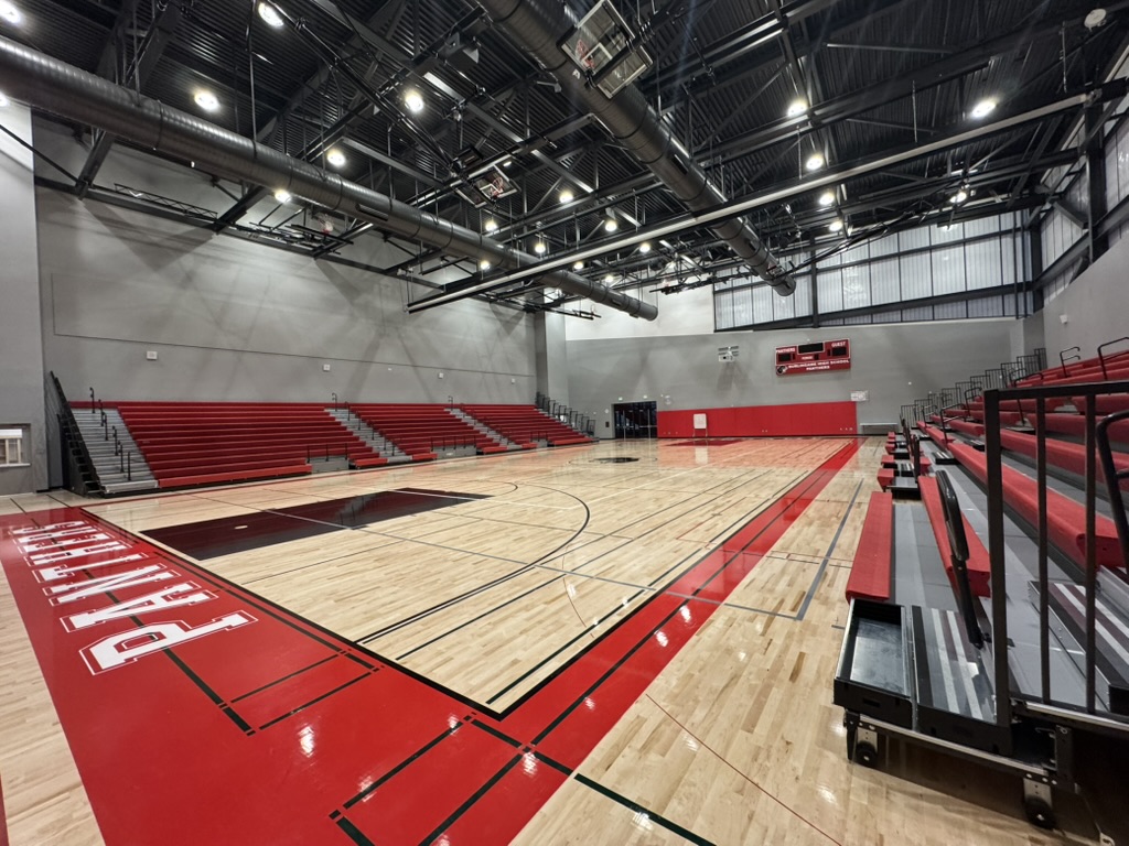 Completed main gym at Burlingame High School.