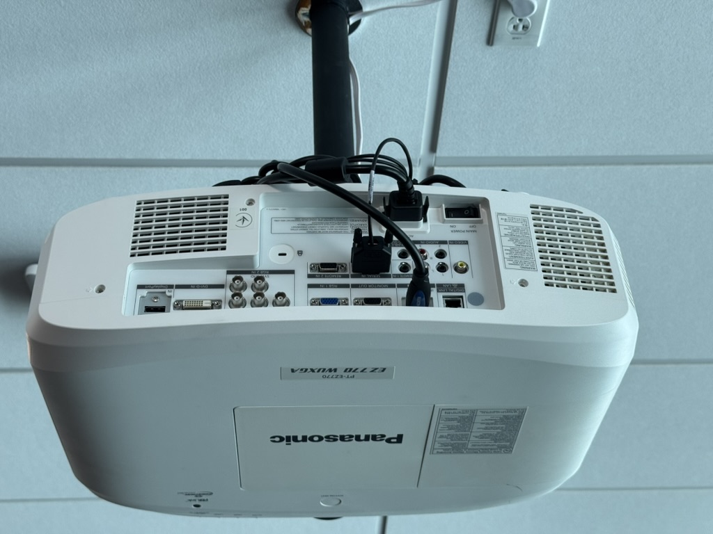 Installed Panasonic projector at KLA-AHA