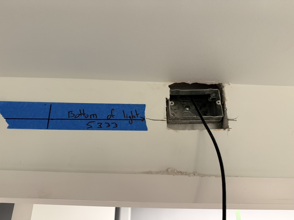 SamTrans field cut-in point with layout marking