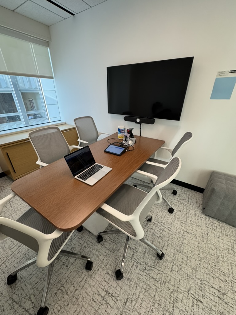 Small conference room system at Wikimedia during troubleshooting and input-path correction