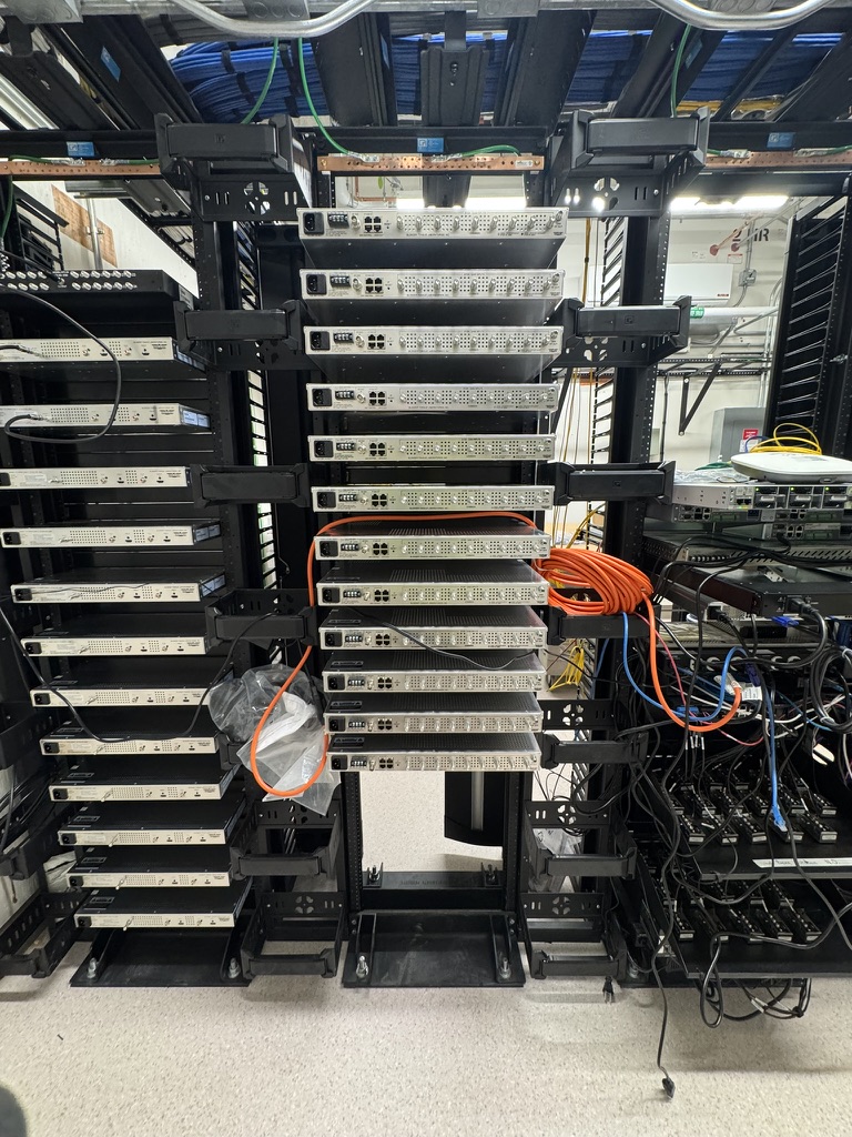 Backbone TV or headend rack at the Yountville Veterans Home