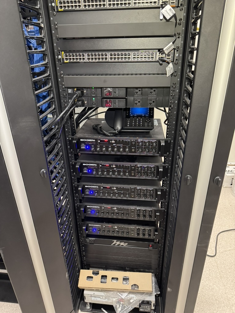 Paging rack build-out at the Yountville Veterans Home