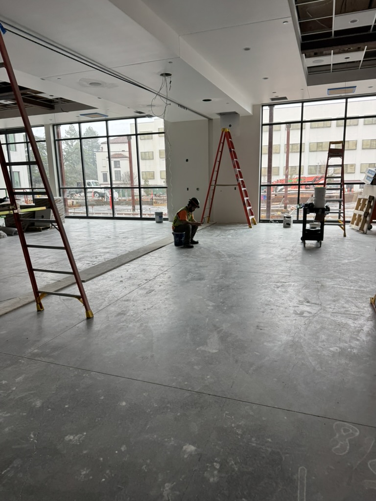 Large first-floor public space rough-in at the Yountville Veterans Home